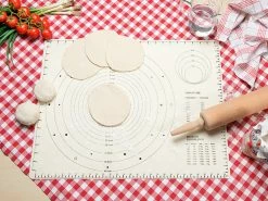 Rosenstein & Söhne Backzubehör:2er-Set XXL-Silikon-Teigmatten Mit Skalen & Schablonen, BPA-frei -Haushalt Verkäufe nx8930 5