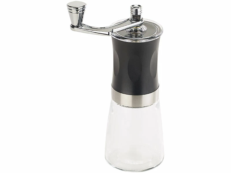 Rosenstein & Söhne Handkaffeemühle:Hand-Kaffeemühle Mit Keramik-Mahlwerk, Stufenlos Einstellbar, 19 Cm 3 Rosenstein & Söhne Handkaffeemühle:Hand-Kaffeemühle Mit Keramik-Mahlwerk, Stufenlos Einstellbar, 19 Cm – Bild 3