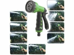 Royal Gardineer Gartenbrause:Brause Für Gartenschläuche Mit 9 Wasserstrahl-Einstellungen