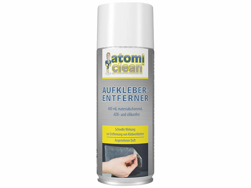 AtomiClean Etikettenlöser:2er-Set Aufkleber-Entferner, Schonend, AOX- Und Silikonfrei, 2x 400 Ml 2 AtomiClean Etikettenlöser:2er-Set Aufkleber-Entferner, Schonend, AOX- Und Silikonfrei, 2x 400 Ml – Bild 2