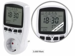 Revolt Schaltzeituhr:Digitale Zeitschaltuhr Mit XXL-Display Und Minutengenauer Schaltung