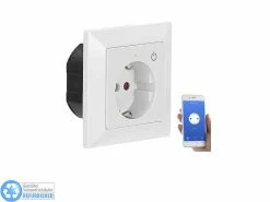 Luminea Home Control WLAN-Unterputz-Steckdose Mit App, Für Siri, Versandrückläufer