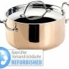Tornwald-Schmiede TS Kupfer Töpfe:Kupfer-Kochtopf Mit Deckel, 20 Cm Versandrückläufer