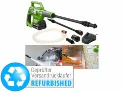 AGT Professional Accu Druckreiniger:Mobiler Akku-Druckreiniger Mit Schnell-Ladegerät, Versandrückläufer