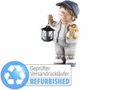 Royal Gardineer Handbemalte Deko-Figur "Klein-Willy" Mit Laterne Versandrückläufer