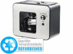 Rosenstein & Söhne Vollautomatische Kaffeemaschine, Bohnen-Mahlwerk (Versandrückläufer)