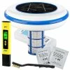 AGT Wassertester:Digitales PH-Wert-Testgerät Mit Solarbetriebener Pool-Ionisator
