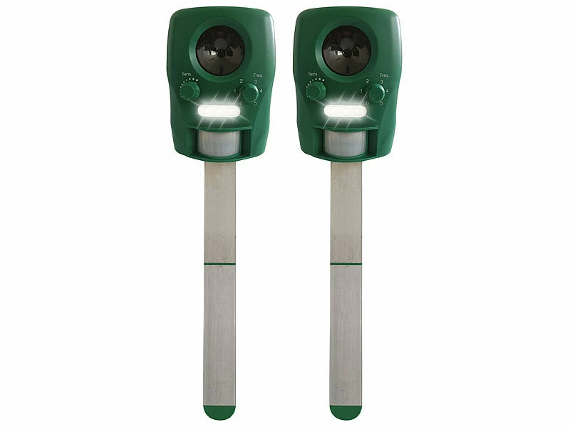 Exbuster Tierscheuche:2er-Set Ultraschall-Solar-Tierschrecke Mit Bewegungssensor, IP44 3 Exbuster Tierscheuche:2er-Set Ultraschall-Solar-Tierschrecke Mit Bewegungssensor, IP44 – Bild 3