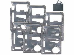 PEARL Multifunktionswerkzeug:6er-Set 14in1-Multi-Tools Im Scheckkartenformat