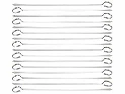 Rosenstein & Söhne Schaschlikspieß-Set:Schaschlik-Grillspieße Aus Edelstahl Im Günstigen 16er-Set, Je 31 Cm