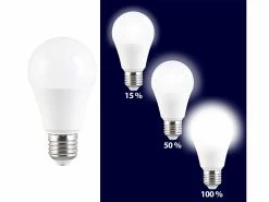 Luminea Kaltweiße LED-Lampen:4er-Set LED-Lampen E27 9W (ers. 75W) 3-stufig Dimmbar 830lm Tageslicht -Haushalt Verkäufe zx1927 1