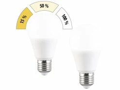Luminea Kaltweiße LED-Lampen:4er-Set LED-Lampen E27 9W (ers. 75W) 3-stufig Dimmbar 830lm Tageslicht -Haushalt Verkäufe zx1927 5
