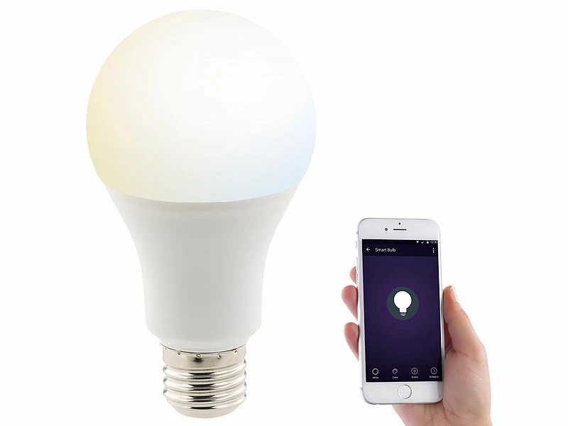 Luminea Home Control WLAN-Birnen Alexa:WLAN-LED-Lampe, Für Alexa, Siri & Google Assistant, Versandrückläufer 3 Luminea Home Control WLAN-Birnen Alexa:WLAN-LED-Lampe, Für Alexa, Siri & Google Assistant, Versandrückläufer – Bild 3