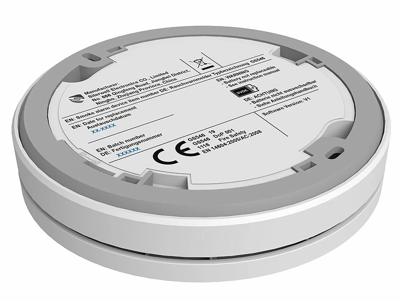 VisorTech Optische Rauchwarnmelder:3er-Set Fotoelektrische Slim-Rauchwarnmelder, 10-Jahres-Batterie, VDS 6 VisorTech Optische Rauchwarnmelder:3er-Set Fotoelektrische Slim-Rauchwarnmelder, 10-Jahres-Batterie, VDS – Bild 6