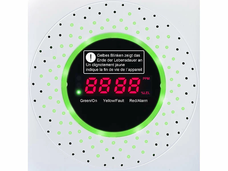 VisorTech Gaswarnmelder:Steckdosen-Multi-Gasmelder Für Erdgas, Autogas Und Flüssiggas, 85 DB 6 VisorTech Gaswarnmelder:Steckdosen-Multi-Gasmelder Für Erdgas, Autogas Und Flüssiggas, 85 DB – Bild 6