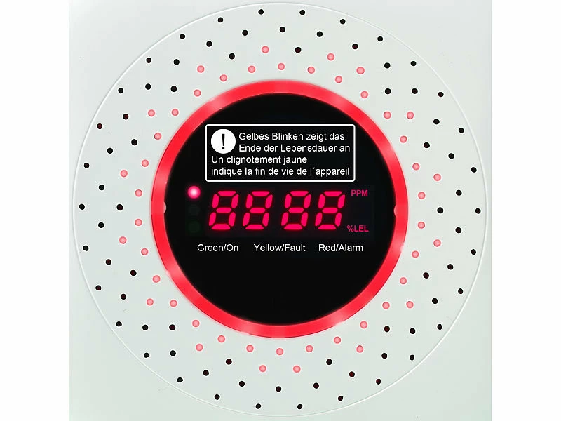 VisorTech Gaswarnmelder:Steckdosen-Multi-Gasmelder Für Erdgas, Autogas Und Flüssiggas, 85 DB 8 VisorTech Gaswarnmelder:Steckdosen-Multi-Gasmelder Für Erdgas, Autogas Und Flüssiggas, 85 DB – Bild 8