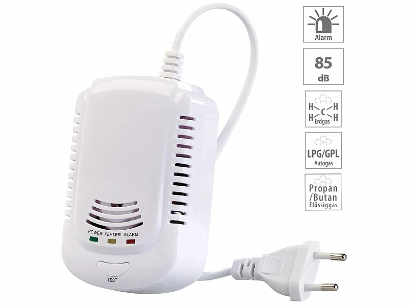 VisorTech Gasmelder Propan:2er-Set Multi-Gasmelder Für Haushaltsübliche Gase, Mit 3 LEDs, 85 DB 6 VisorTech Gasmelder Propan:2er-Set Multi-Gasmelder Für Haushaltsübliche Gase, Mit 3 LEDs, 85 DB – Bild 6