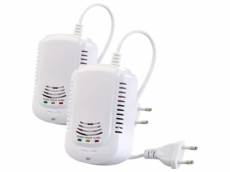 VisorTech Gasmelder Propan:2er-Set Multi-Gasmelder Für Haushaltsübliche Gase, Mit 3 LEDs, 85 DB 2 VisorTech Gasmelder Propan:2er-Set Multi-Gasmelder Für Haushaltsübliche Gase, Mit 3 LEDs, 85 DB – Bild 2