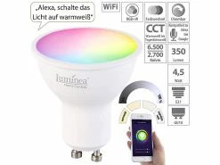 Luminea Einbaulampen-Rahmen:3er-Set Alu-Einbaustrahler-Rahmen, Weiß, Inkl. WLAN-LED-Spots -Haushalt Verkäufe zx2993 5