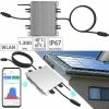 Revolt Microwechselrichter:WLAN-Mikroinverter Für Solarmodule, 1.300 W, App, Geprüft (VDE-Normen)