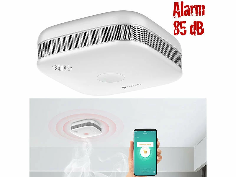 VisorTech Elesion Rauchmelder:Kompakter WLAN-Design-Rauchmelder Mit Weltweiter App-Benachrichtigung 1 VisorTech Elesion Rauchmelder:Kompakter WLAN-Design-Rauchmelder Mit Weltweiter App-Benachrichtigung