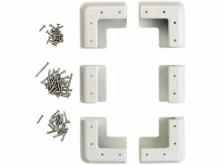 (0% MwSt) Revolt Solarpanel Halter:Montage-Set Für Solarpanels Mit 18 - 40 Mm Alu-Rahmenstärke, Weiß