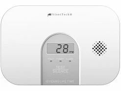 VisorTech CO Messgerät:Kohlenmonoxid-Melder, 10-Jahres-Sensor, Display, 85 DB, EN 50291 -Haushalt Verkäufe zx3259 1