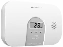 VisorTech CO Messgerät:Kohlenmonoxid-Melder, 10-Jahres-Sensor, Display, 85 DB, EN 50291 -Haushalt Verkäufe zx3259 3