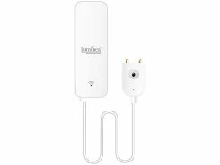 Luminea Home Control Wassermelder Alexa:WLAN-Wassermelder, Externer Sensor, App, Bis 2 Jahre Batterie-Laufzeit -Haushalt Verkäufe zx5004 0
