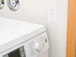 Luminea Home Control Wassermelder Alexa:WLAN-Wassermelder, Externer Sensor, App, Bis 2 Jahre Batterie-Laufzeit -Haushalt Verkäufe zx5004 5