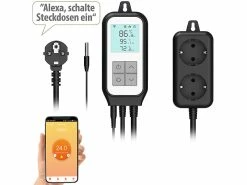 Revolt Universalthermostat:WLAN-Steckdosen-Thermostat Für 2 Geräte, Sensor, App,Versandrückläufer 13 Revolt Universalthermostat:WLAN-Steckdosen-Thermostat Für 2 Geräte, Sensor, App,Versandrückläufer -Haushalt Verkäufe zx5047 4