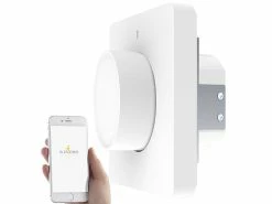 Luminea Home Control Smart Dimmer:2er-Set WLAN-Unterputz-Lichtschalter Mit Dreh- & Drück-Funktion, App -Haushalt Verkäufe zx5073 15