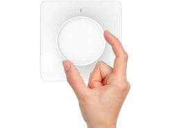 Luminea Home Control Smart Dimmer:2er-Set WLAN-Unterputz-Lichtschalter Mit Dreh- & Drück-Funktion, App -Haushalt Verkäufe zx5073 7