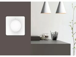 Luminea Home Control Smart Dimmer:2er-Set WLAN-Unterputz-Lichtschalter Mit Dreh- & Drück-Funktion, App -Haushalt Verkäufe zx5073 9