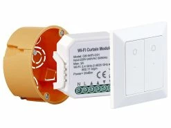 Luminea Home Control WLAN Rolladenschalter:2er-Set WLAN-Unterputzmodule Für Smarte Rollladen, App & Sprachbefehl -Haushalt Verkäufe zx5082 6