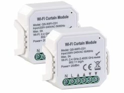 Luminea Home Control WLAN Rolladenschalter:2er-Set WLAN-Unterputzmodule Für Smarte Rollladen, App & Sprachbefehl -Haushalt Verkäufe zx5089 1