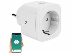 Luminea Home Control Funksteckdosen:WLAN-Steckdose, Apple-HomeKit-zertifiziert, Mit App & Sprachsteuerung -Haushalt Verkäufe zx5107 24