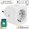 Luminea Home Control Funksteckdosen:WLAN-Steckdose, Apple-HomeKit-zertifiziert, Mit App & Sprachsteuerung