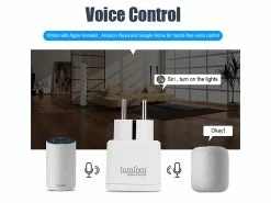Luminea Home Control Funksteckdosen:WLAN-Steckdose, Apple-HomeKit-zertifiziert, Mit App & Sprachsteuerung -Haushalt Verkäufe zx5107 7