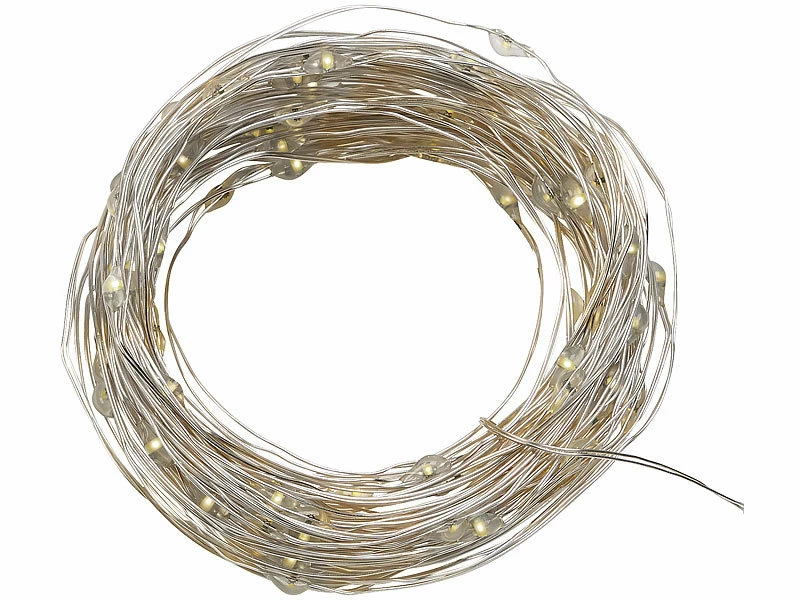 Lunartec USB-Lichterkette Timer:4er-Set USB-LED-Lichterdraht, 100 LEDs, 8 Modi, 10 M, Tageslichtweiß 9 Lunartec USB-Lichterkette Timer:4er-Set USB-LED-Lichterdraht, 100 LEDs, 8 Modi, 10 M, Tageslichtweiß – Bild 9