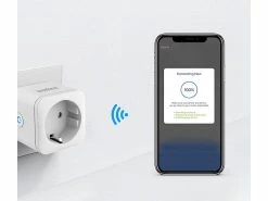 Luminea Home Control WLAN Steckdosen-Schalter:4er-Set WLAN-Steckdosen, Apple-HomeKit-zertifiziert, Sprachsteuerung -Haushalt Verkäufe zx5144 10