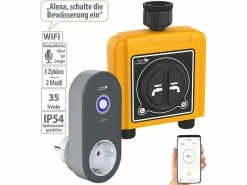 Royal Gardineer Bewässerungsventil:WLAN-Bewässerungscomputer Mit Dual-Bewässerungs-Ventil & App-Steuerung