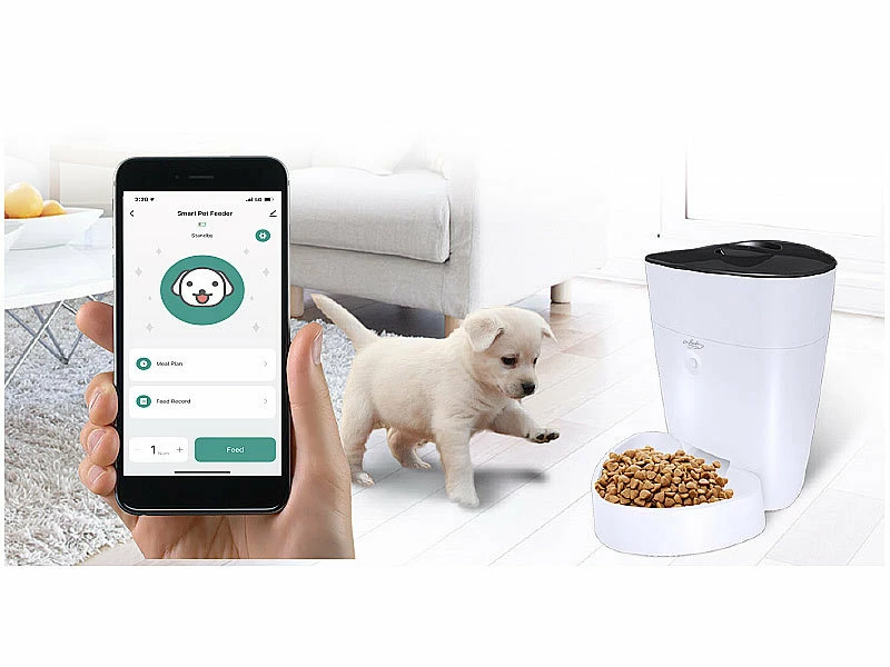 Infactory Futterautomat Katze:Smarter Futterspender Für Hunde & Katzen Mit WLAN Und App, 4 L 2 Infactory Futterautomat Katze:Smarter Futterspender Für Hunde & Katzen Mit WLAN Und App, 4 L – Bild 2
