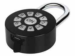 Xcase Vorhängeschloss Code:4er Metall-Vorhängeschloss Mit Zahlencode Und App, Bluetooth, IP65 -Haushalt Verkäufe zx5211 0