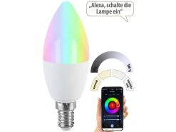 Luminea Home Control Lampen:LED-Kerze E14, RGB-CCT, 5 W (ersetzt 40 W), 470 Lm, ZigBee-kompatibel 10 Luminea Home Control Lampen:LED-Kerze E14, RGB-CCT, 5 W (ersetzt 40 W), 470 Lm, ZigBee-kompatibel -Haushalt Verkäufe zx5238 8