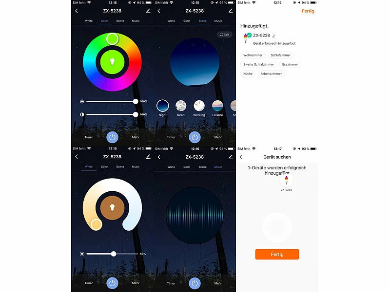 Luminea Home Control Lampen:LED-Kerze E14, RGB-CCT, 5 W (ersetzt 40 W), 470 Lm, ZigBee-kompatibel 7 Luminea Home Control Lampen:LED-Kerze E14, RGB-CCT, 5 W (ersetzt 40 W), 470 Lm, ZigBee-kompatibel – Bild 7