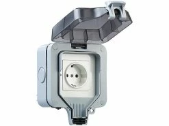 Luminea Home Control WLAN Outdoor Steckdose:2er-Set Outdoor-WLAN-Aufputzsteckdosen, Sprachsteuerung, Messung, App -Haushalt Verkäufe zx5267 11