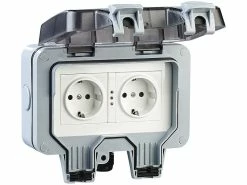 Luminea Home Control WLAN Steckdose:Outdoor-WLAN-Aufputz-Doppelsteckdose, Sprachbefehl, Strommessung, App 21 Luminea Home Control WLAN Steckdose:Outdoor-WLAN-Aufputz-Doppelsteckdose, Sprachbefehl, Strommessung, App -Haushalt Verkäufe zx5268 15