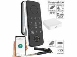 VisorTech Elesion ZigBee Gateway:Motorbetriebener ZigBee-Schließzylinder Mit WLAN-Gateway Und App, IP55
