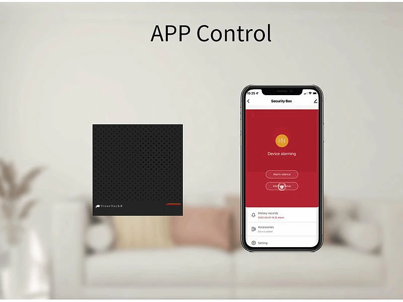 VisorTech Alarmanlage Drahtlos:13-teiliges Funk-Alarmanlagen-Set: 11 Sensoren, SOS-Taster, WLAN, App 17 VisorTech Alarmanlage Drahtlos:13-teiliges Funk-Alarmanlagen-Set: 11 Sensoren, SOS-Taster, WLAN, App – Bild 17